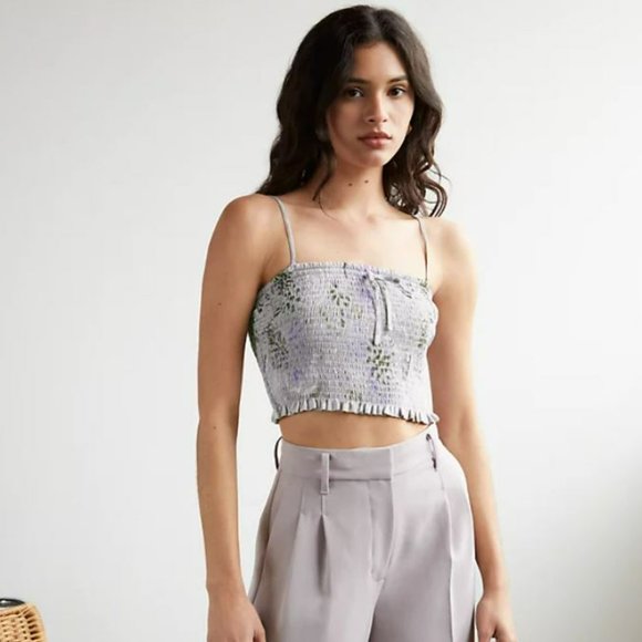 Aritzia Wilfred Smocked Tank, Size S - Picture 5 of 6